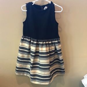 Black and gold formal girls dress